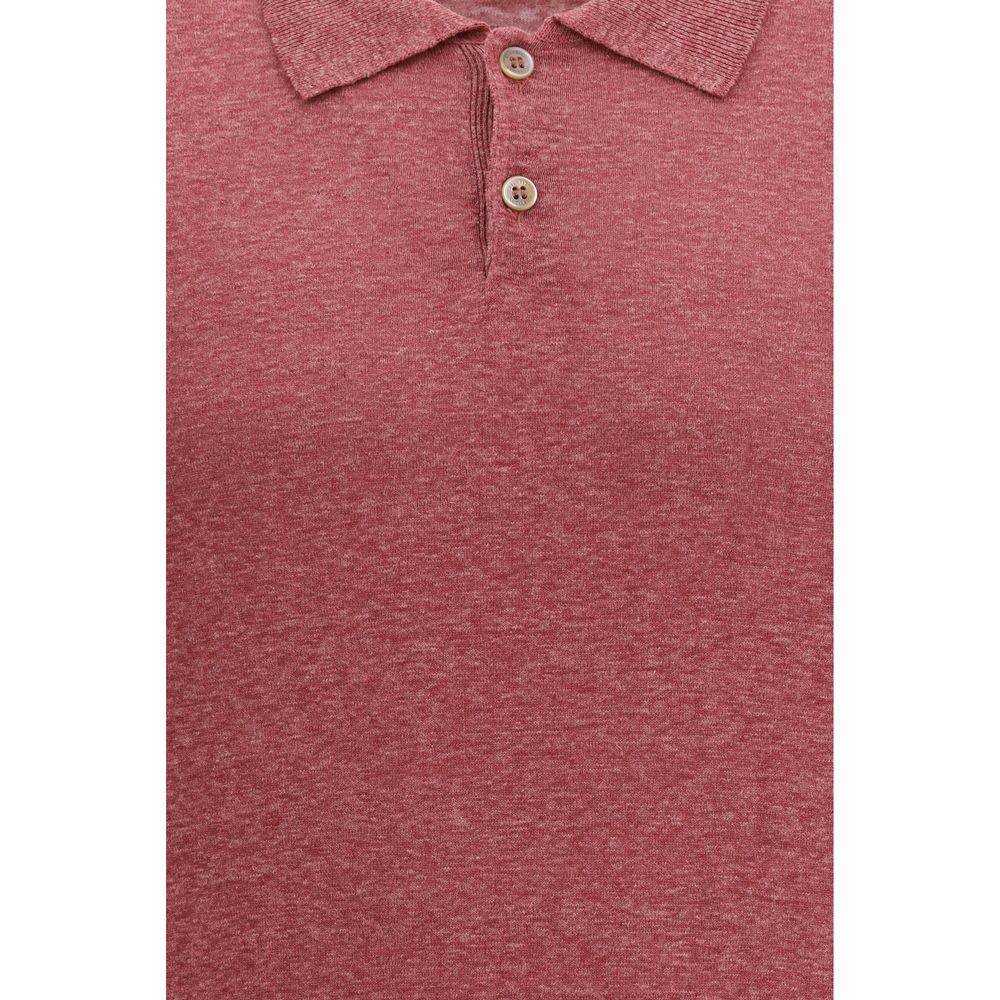 Multicolor Linen Polo Shirt
