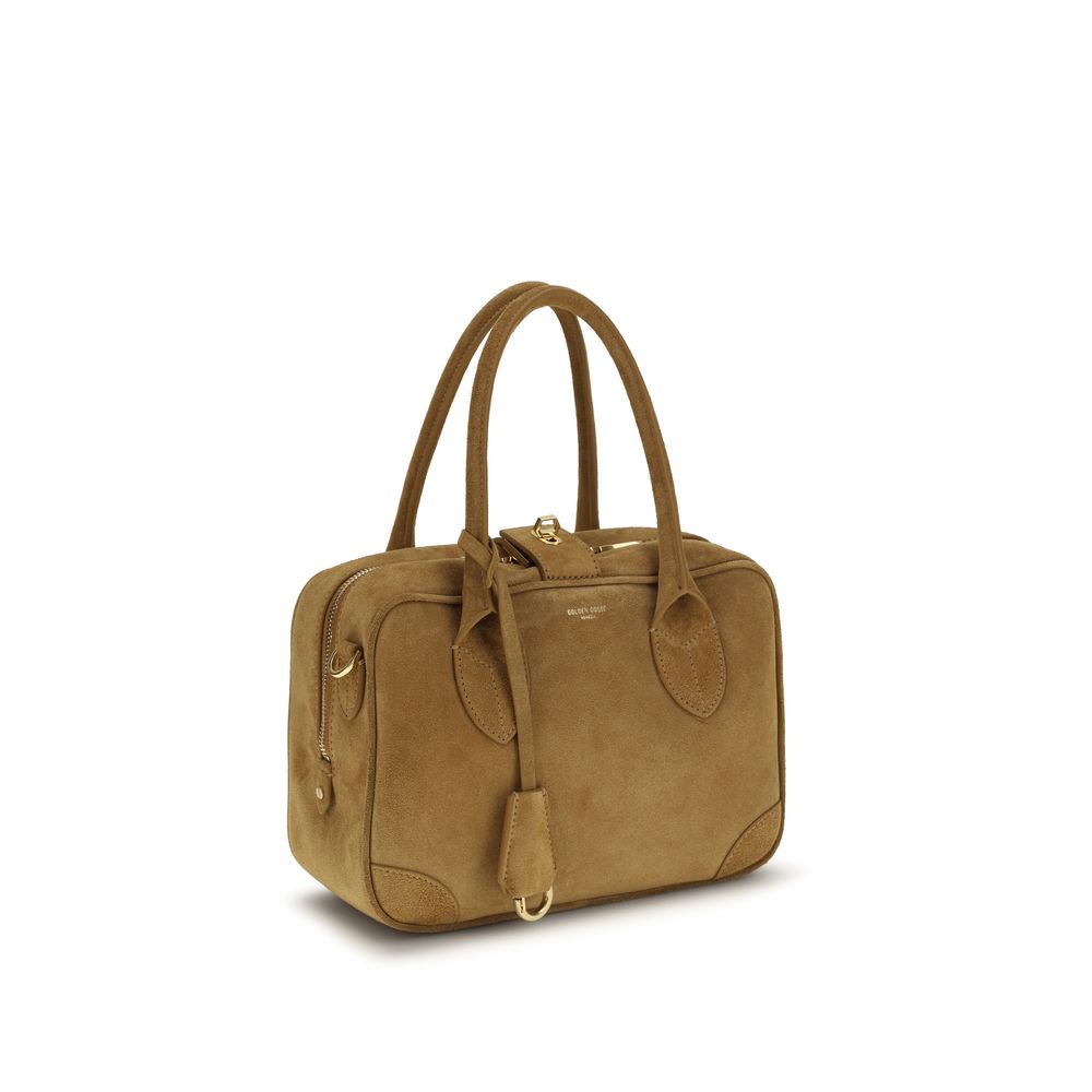 Beige Calf Leather Bos Taurus Handbag