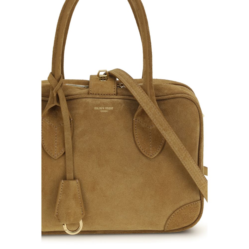 Beige Calf Leather Bos Taurus Handbag