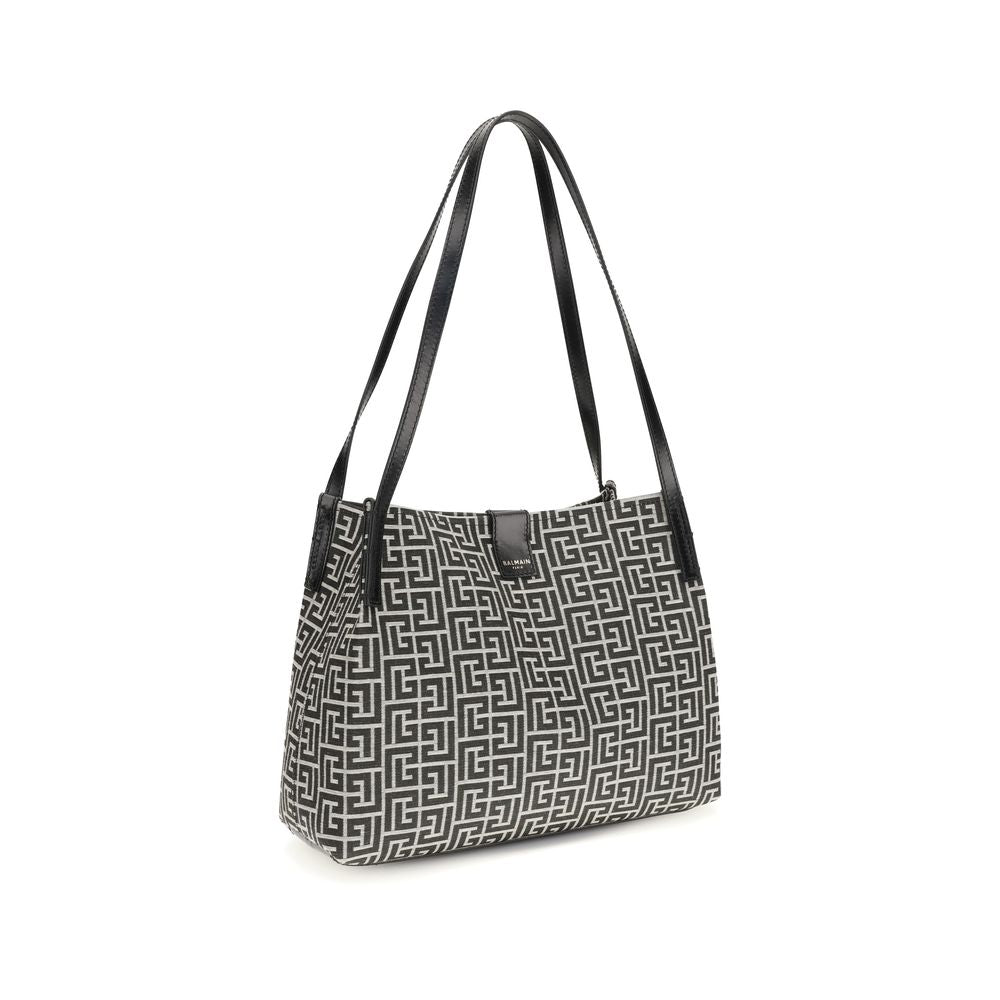 Black Cotton Shoulder Bag