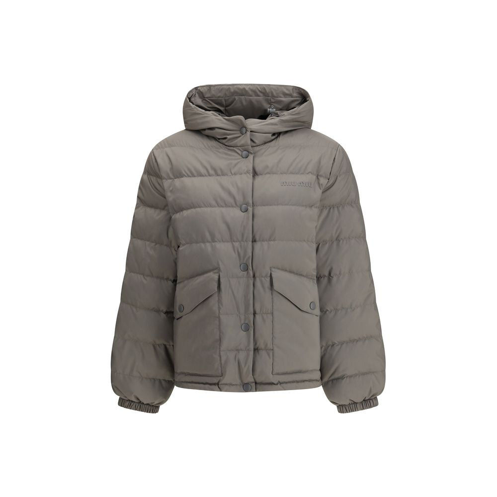 Gray Recycled Polyester Coat