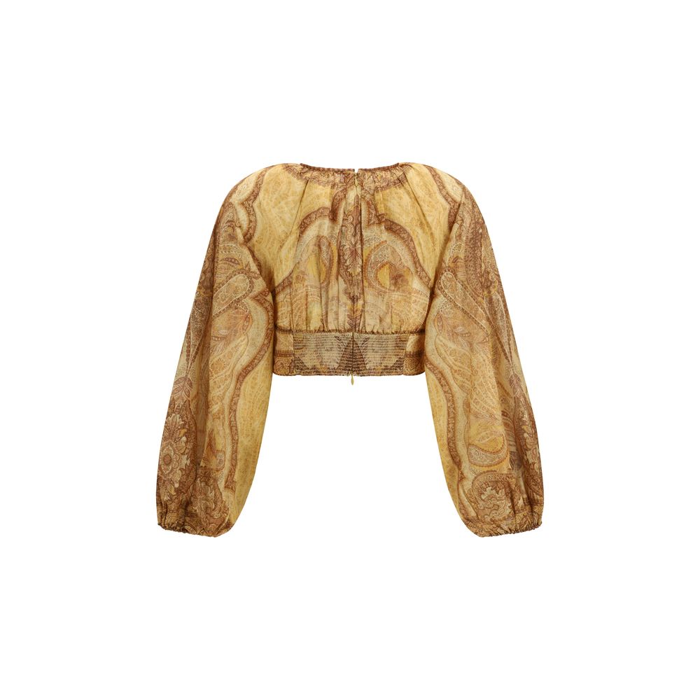 Bicolor Cotton Blouse