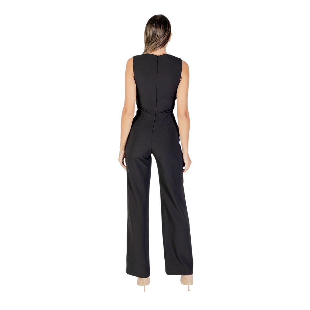Black Polyester Jumpsuit