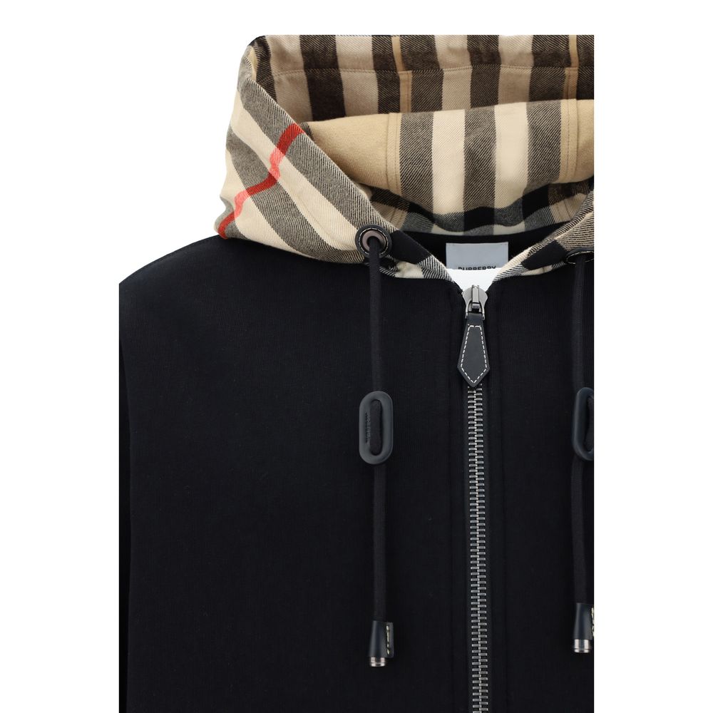 Black Cotton Sweatshirt