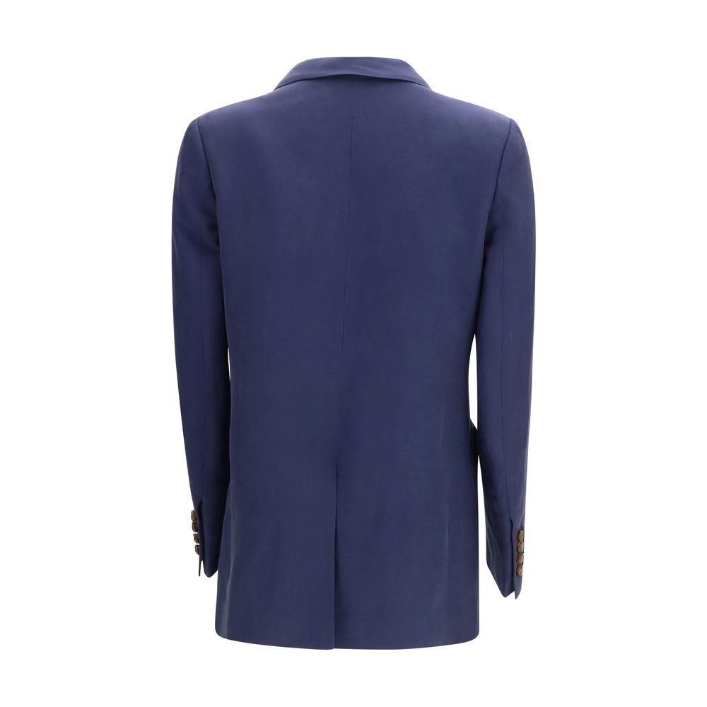 Blue Linen Blazer