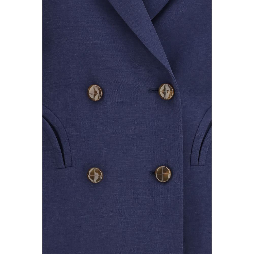 Blue Linen Blazer