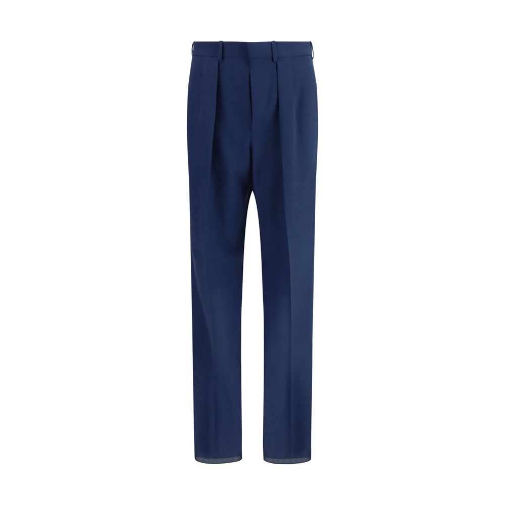 Bicolor Wool Dress Pants