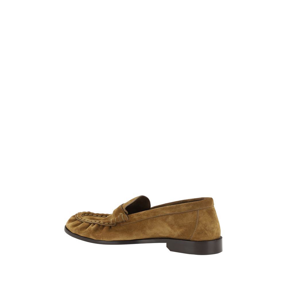 Brown Calf Leather Bos Taurus Slip-On Loafers