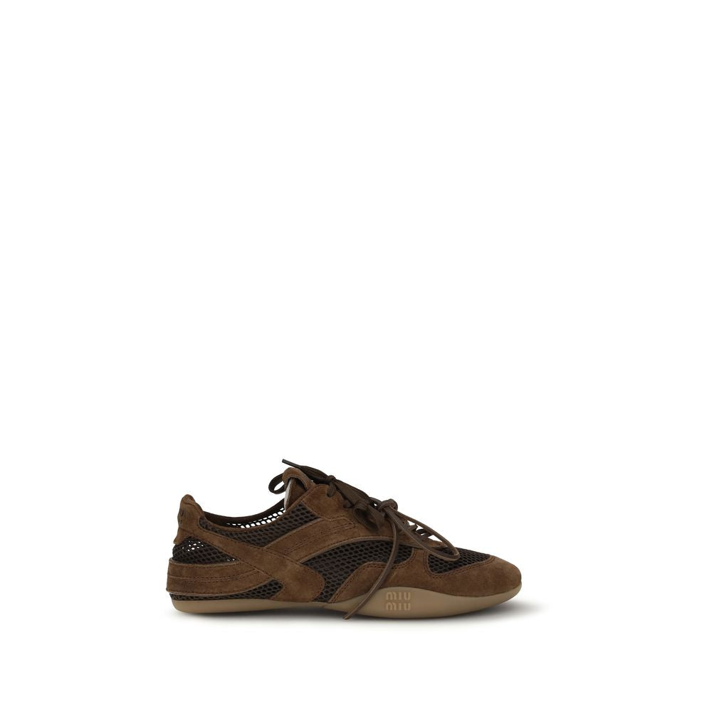 Brown Calf Leather Bos Taurus Athletic Sneakers