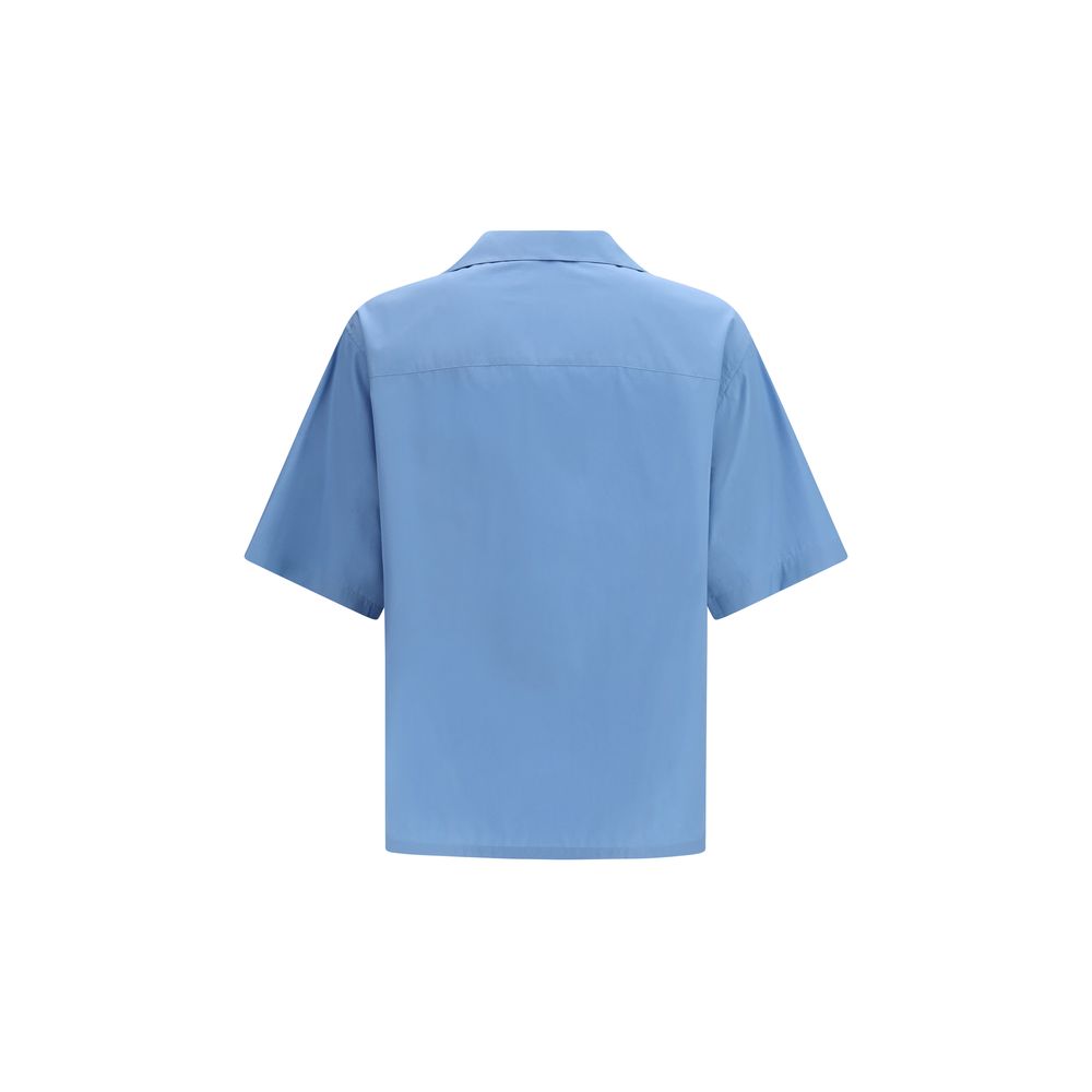 Blue Cotton Shortsleeve Shirt