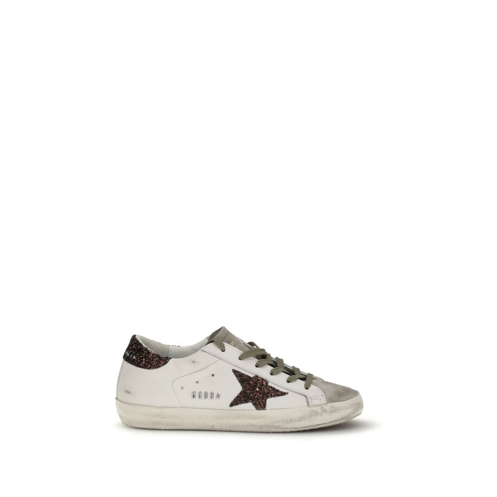 White Calf Leather Bos Taurus Sneakers