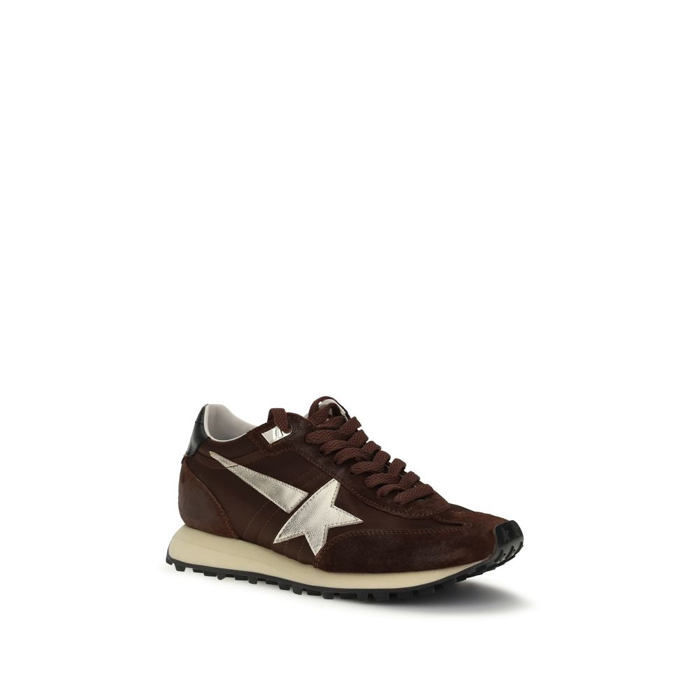 Brown Calf Leather Bos Taurus Athletic Sneakers