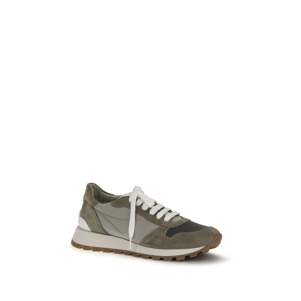 Bicolor Calf Leather Bos Taurus Athletic Sneakers
