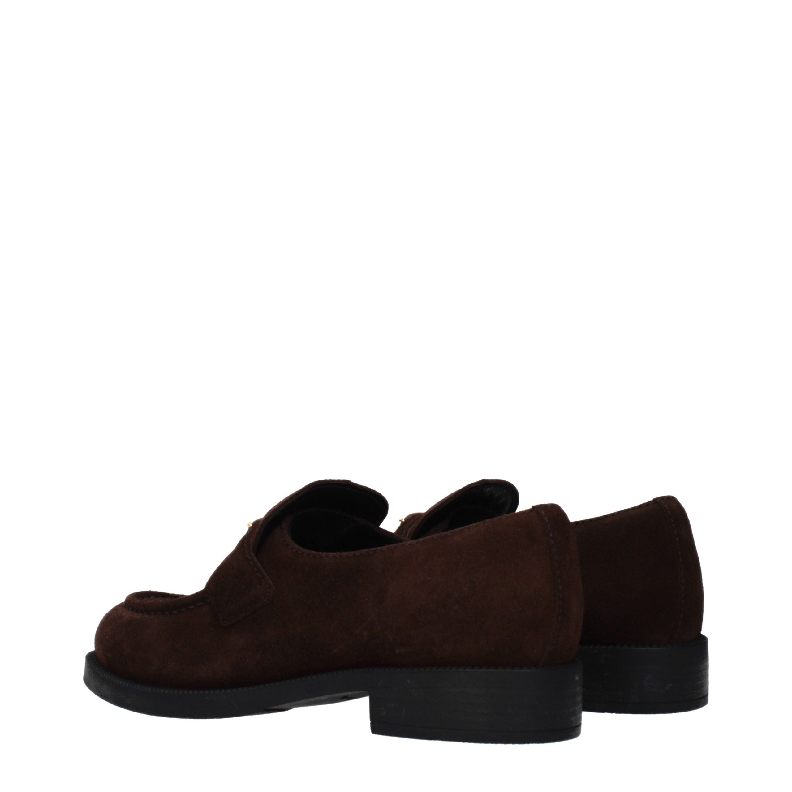 Brown Leather Slip-On Loafers