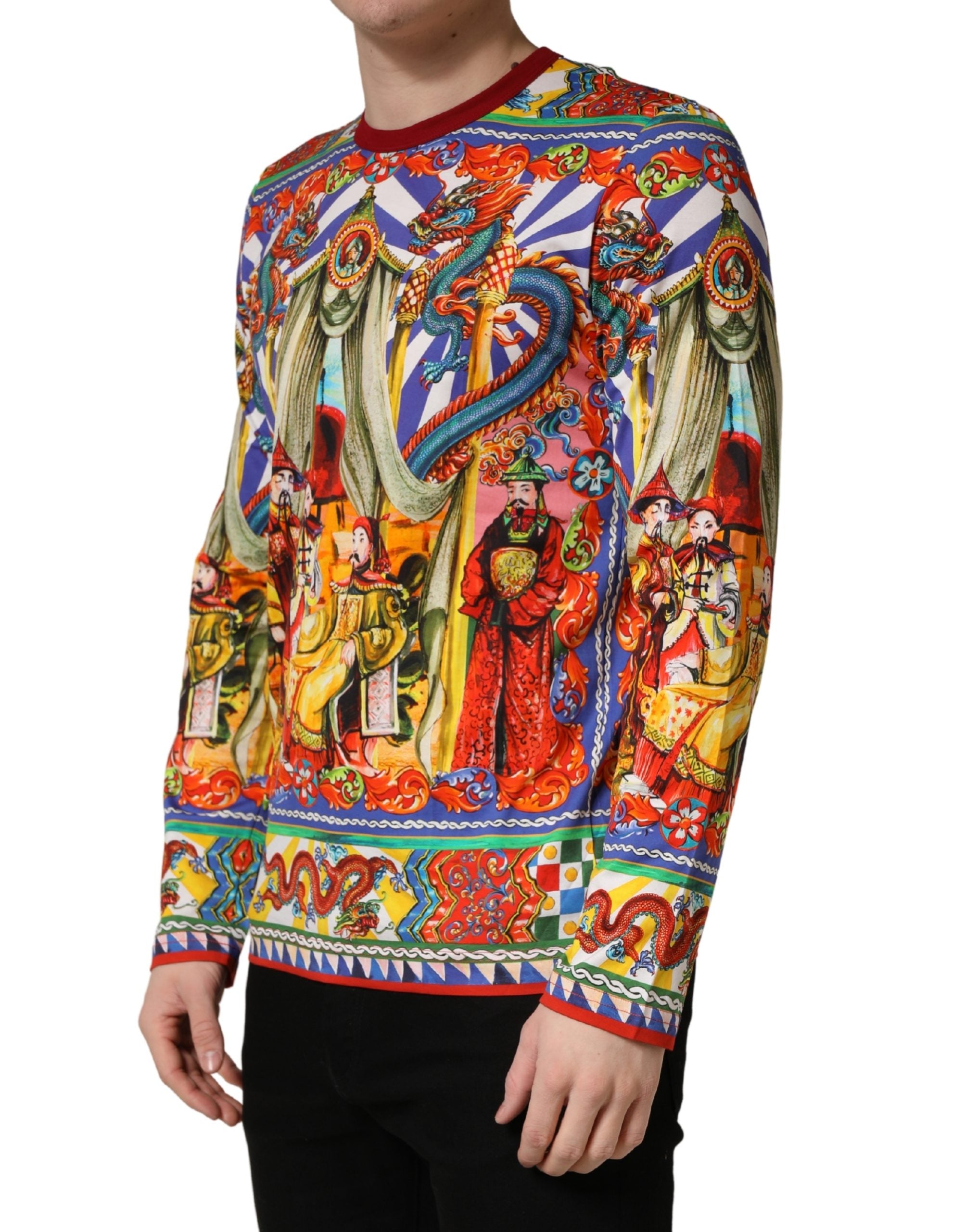 Multicolor Teatro Dei Pupi Men Long Sleeves T-shirt