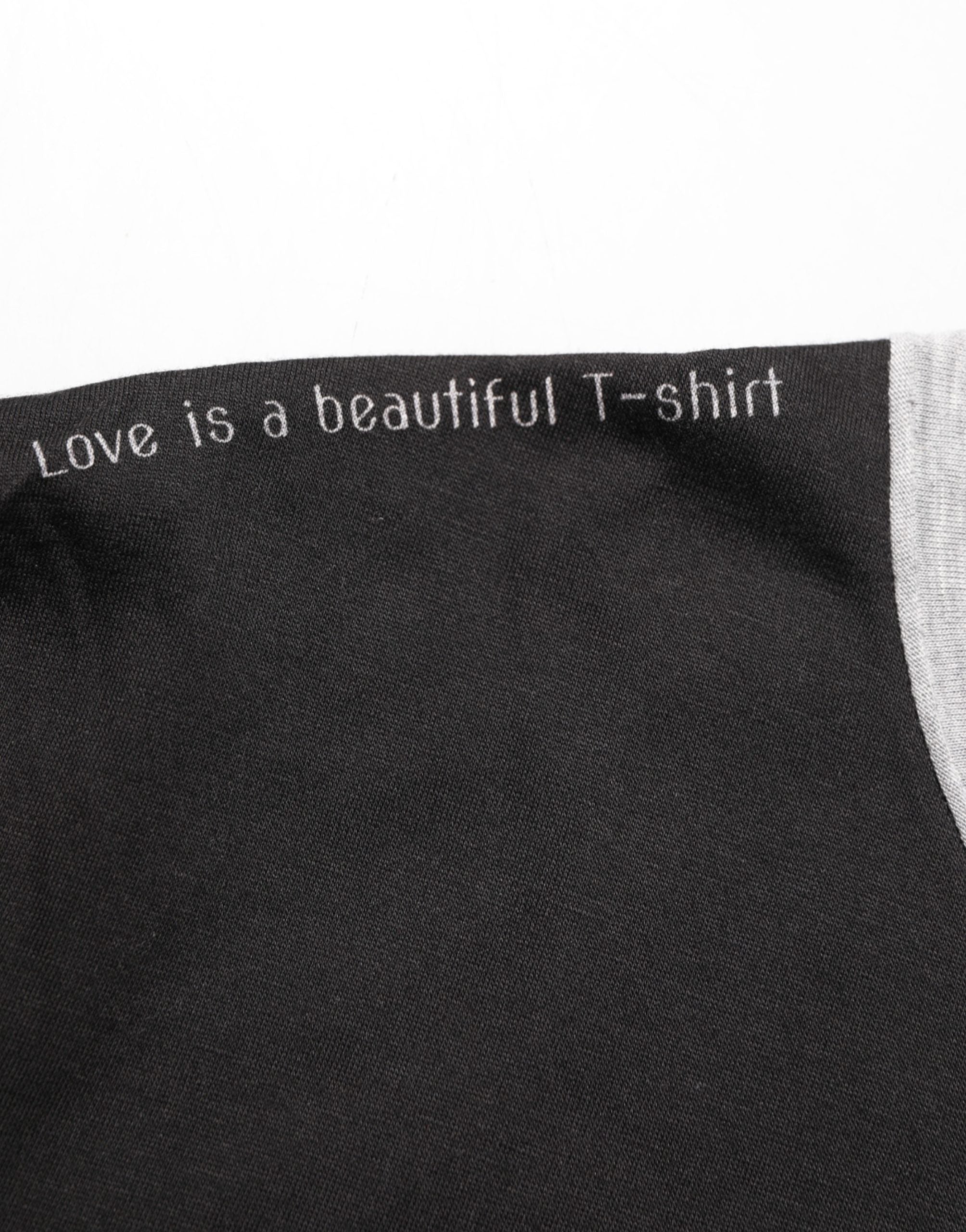 Black Two Tone DG Logo Print Cotton T-shirt