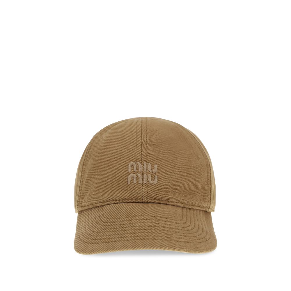 Beige Cotton Cap (Baseball Hat)