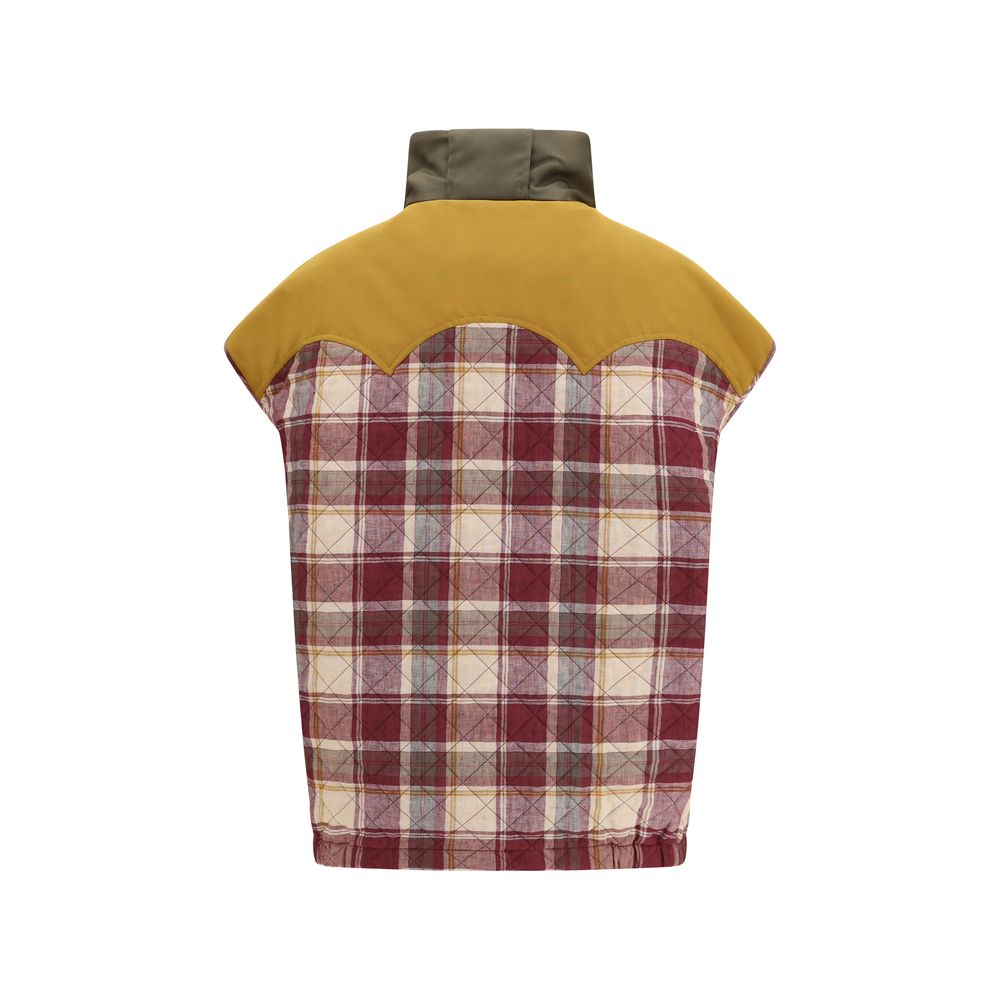 Multicolor Polyamide Sleveless Jacket