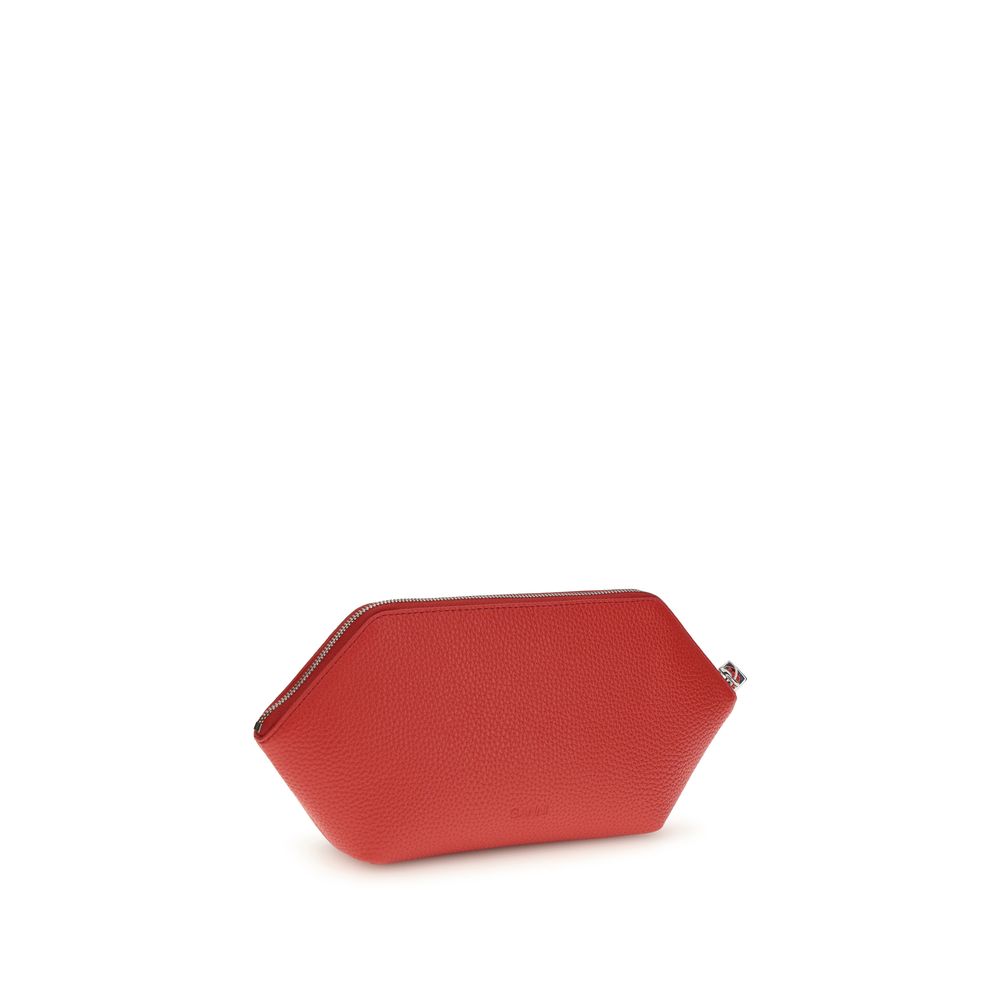 Multicolor Recycled Leather Clutch Bag