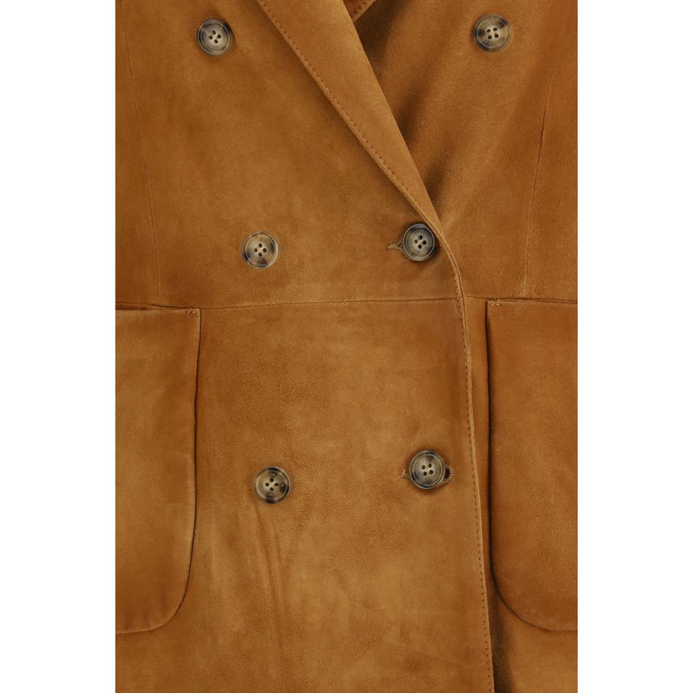 Beige Goatskin Blazer