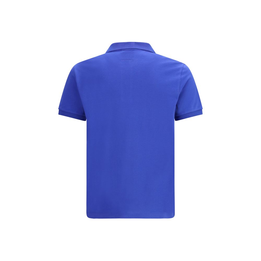 Blue Cotton Polo Shirt