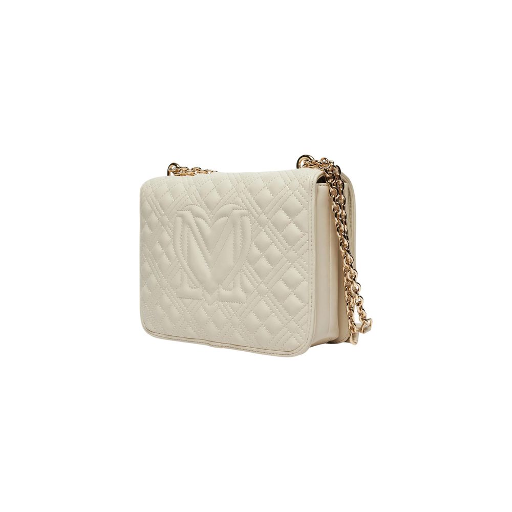 Beige Polyethylene Handbag