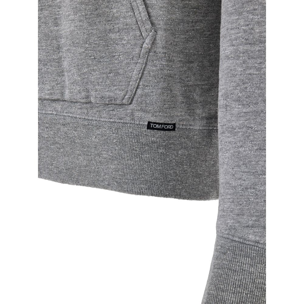 Gray Cotton Hoodie