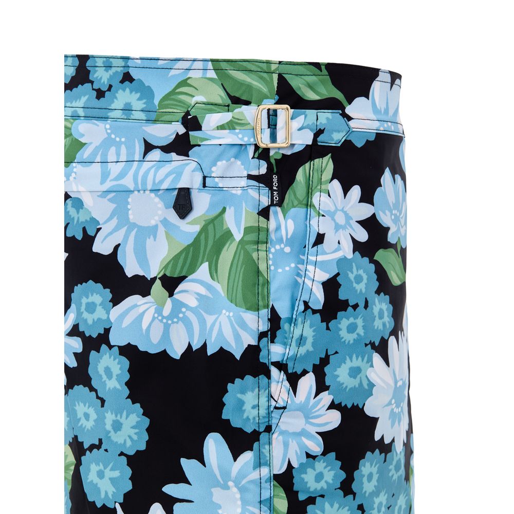 Blue Polyamide Swim Shorts