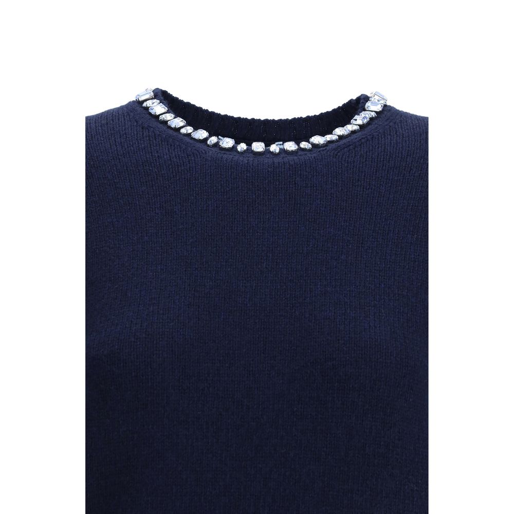 Blue Fleece Wool Sweatshirt