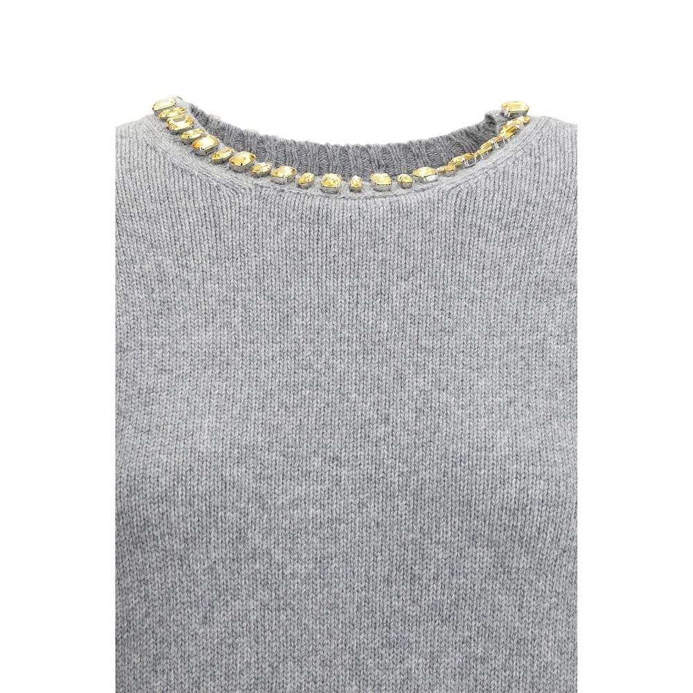 Gray Fleece Wool Sweatshirt