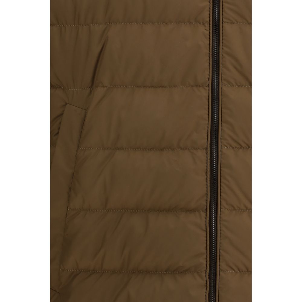 Brown Polyester Coat