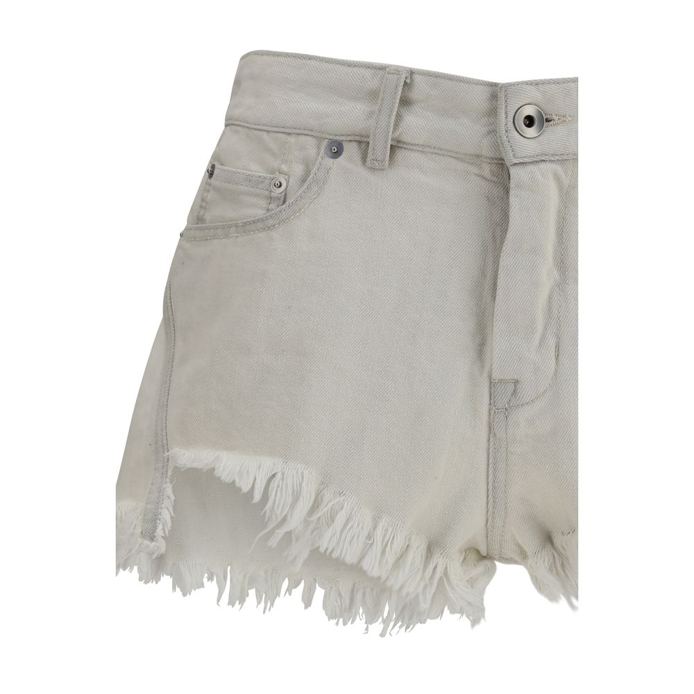 Beige Cotton Bermuda Shorts