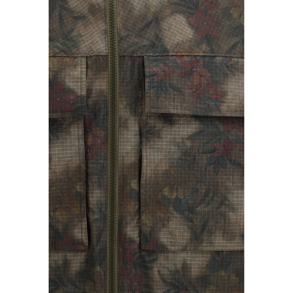 Bicolor Nylon Trench Coat