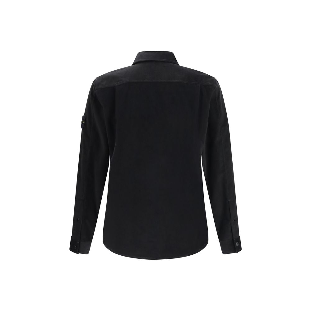 Black Cotton Dress Shirt