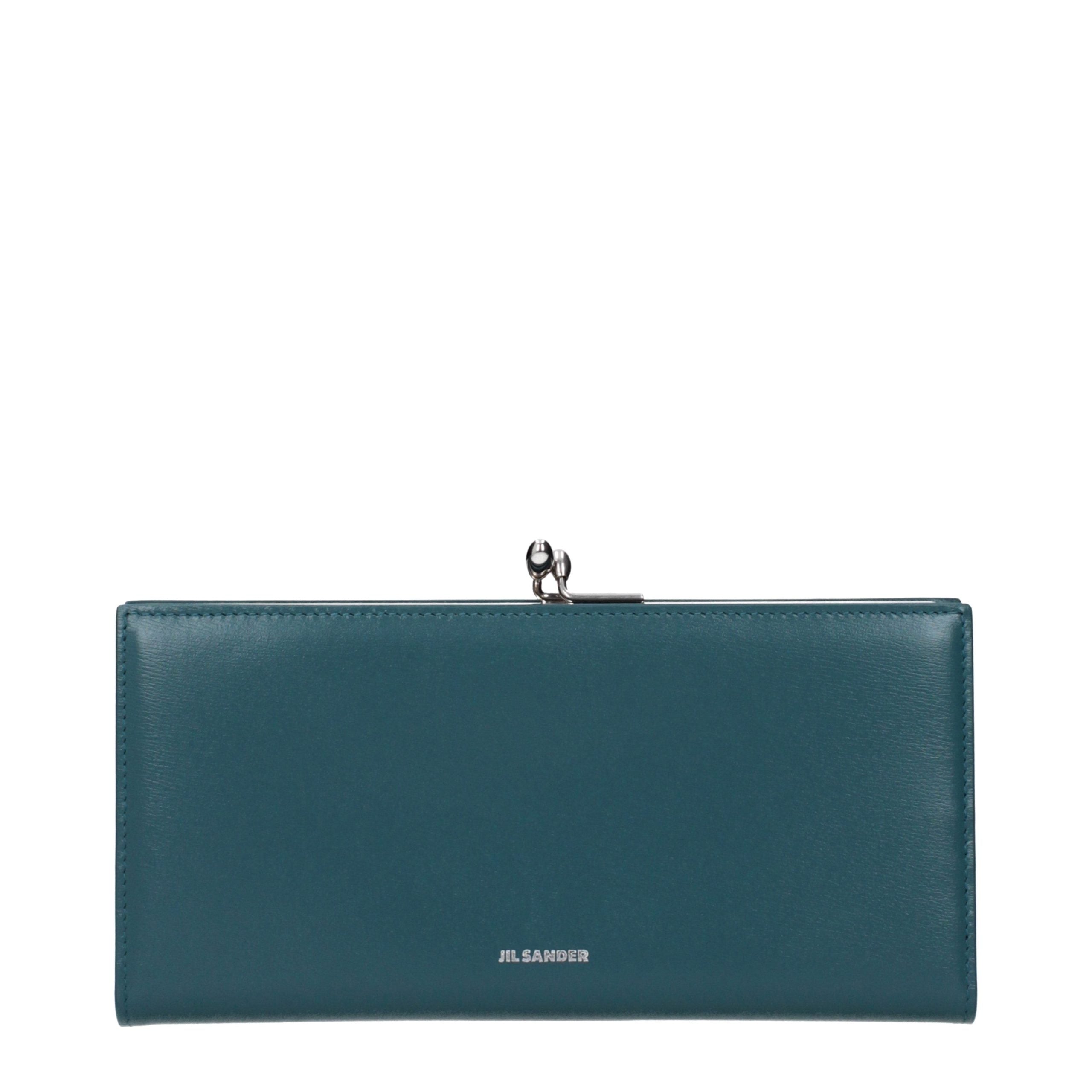 Blue Leather Wallet