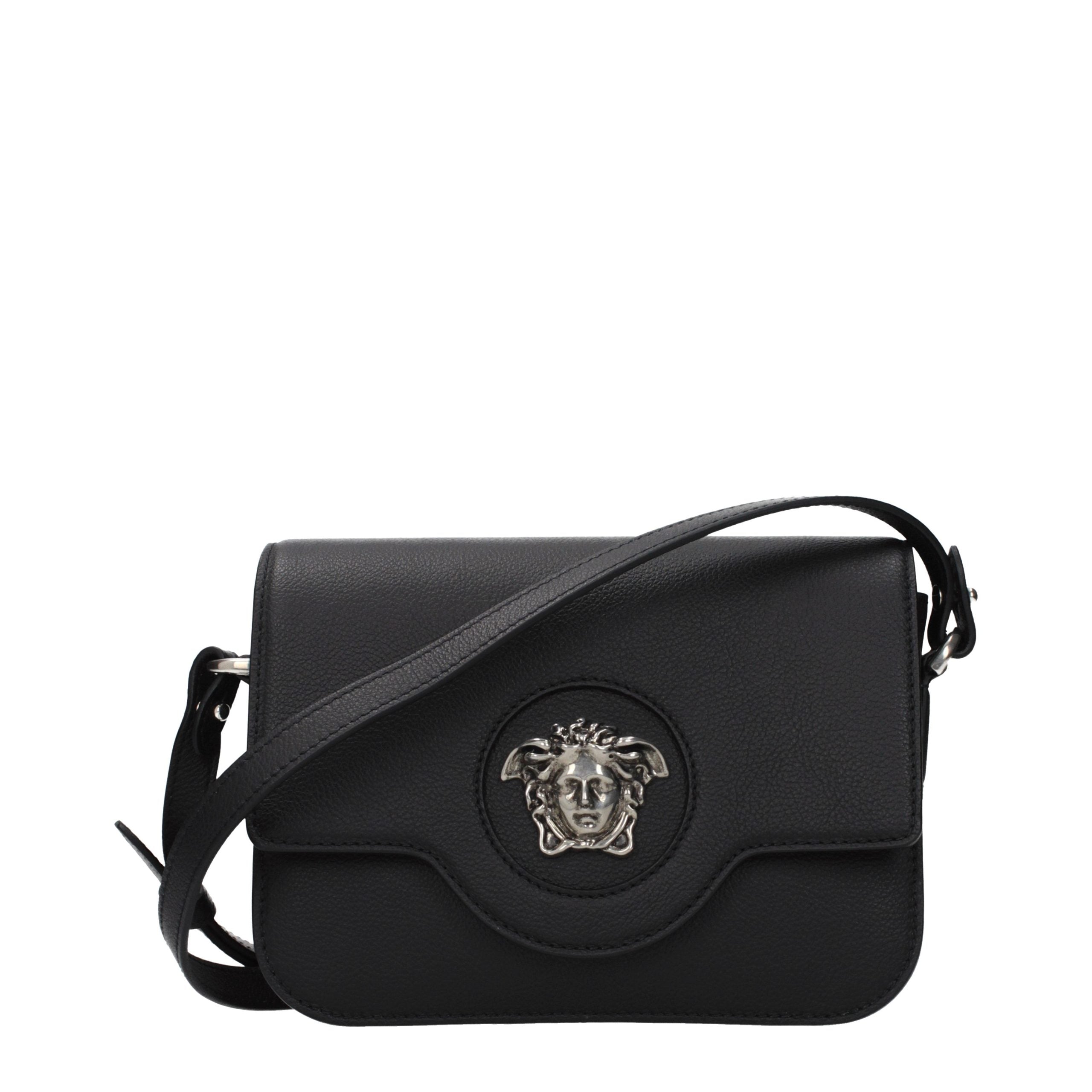 Black Leather Crossbody Bag