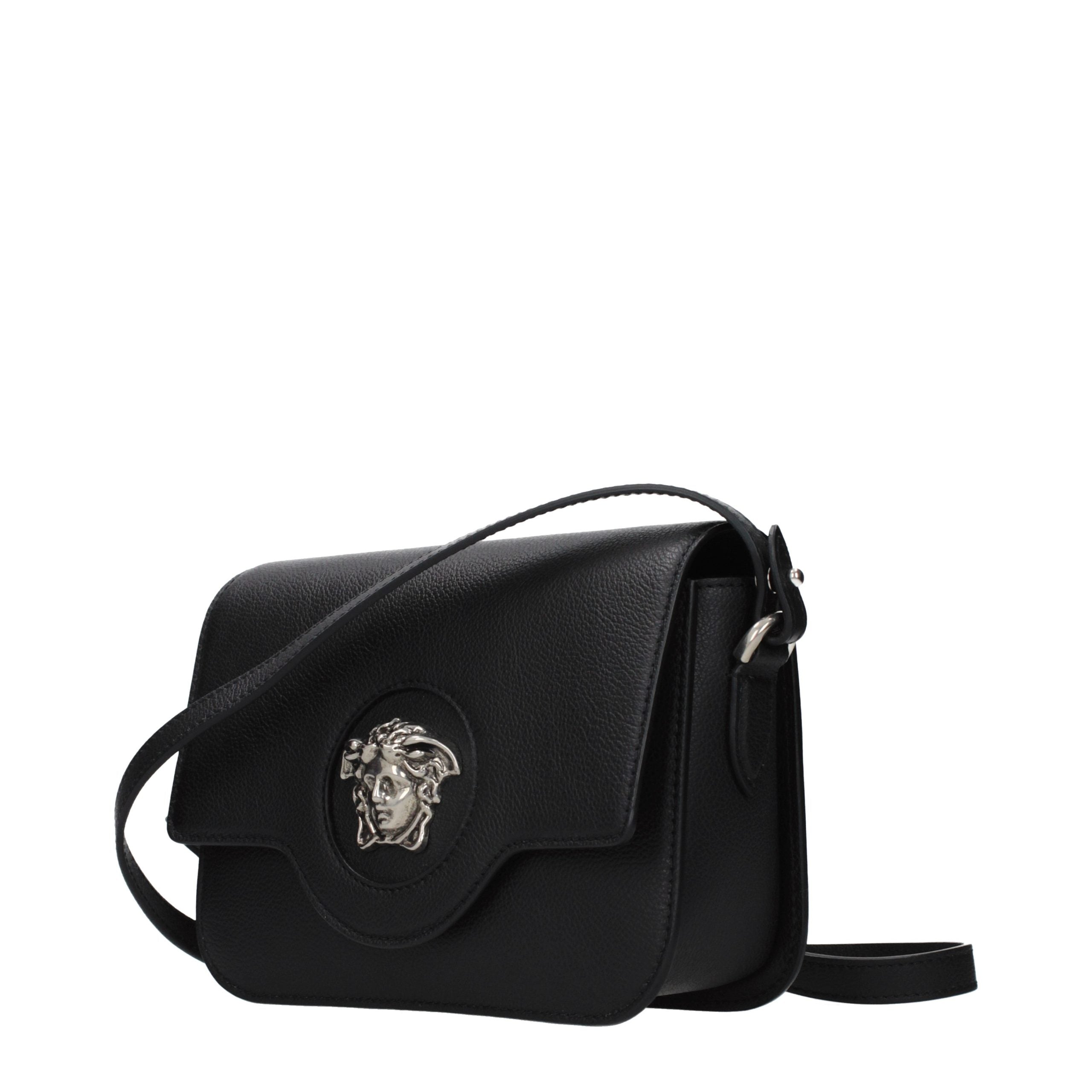Black Leather Crossbody Bag