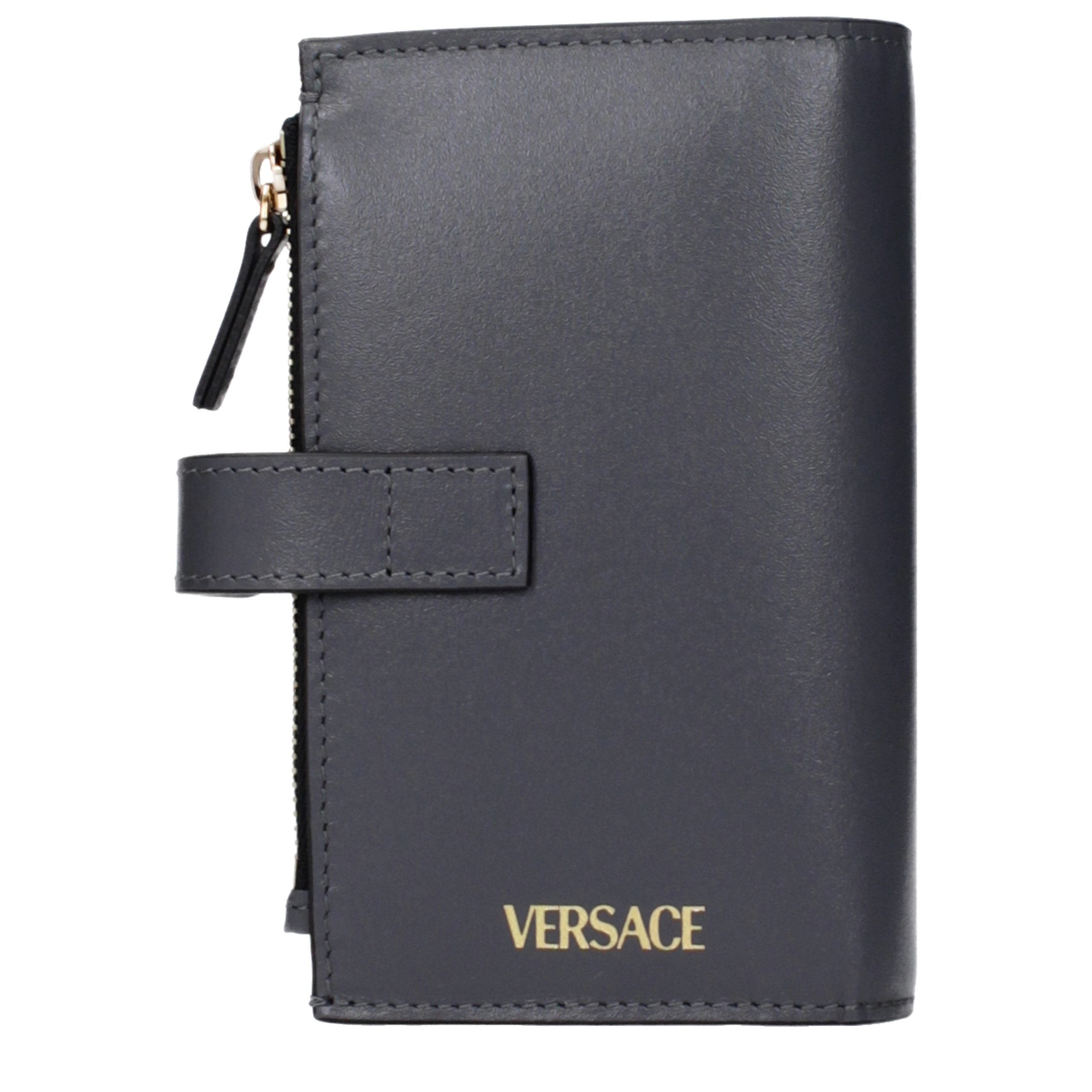 Gray Leather Wallet