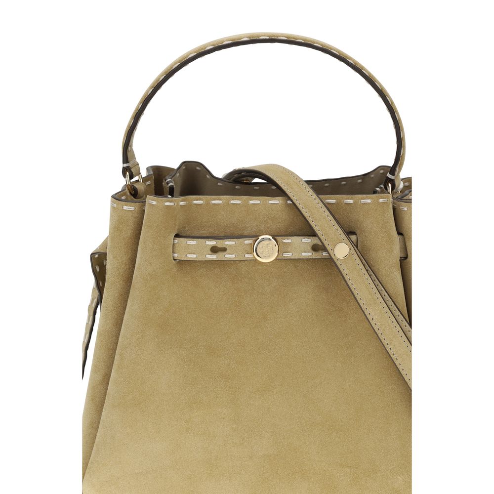 Beige Calf Leather Bos Taurus Backet Bag