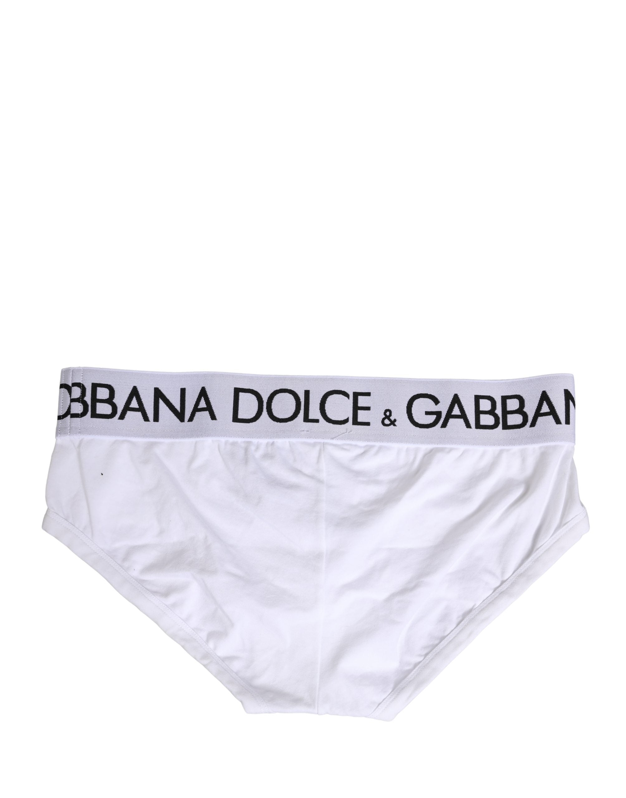 White Cotton Stretch Regular Brief Underwear