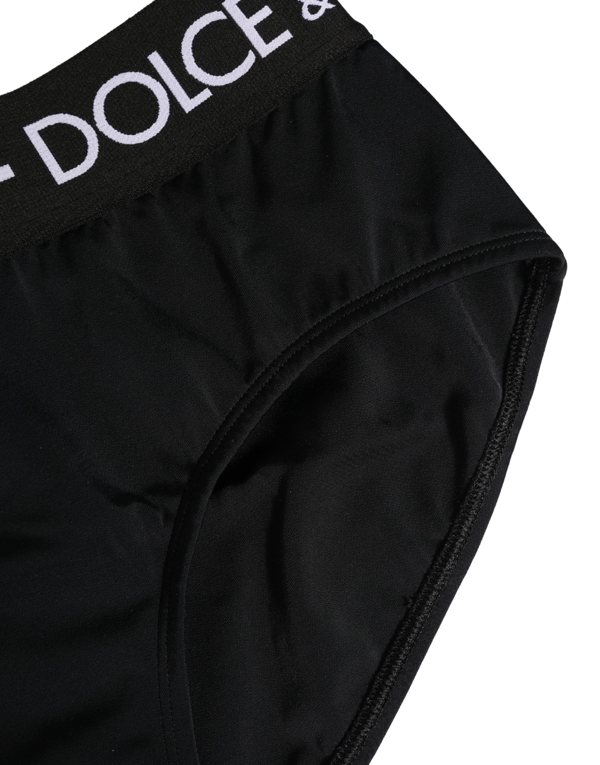 Black Nylon Stretch Coulotte Panty Underwear