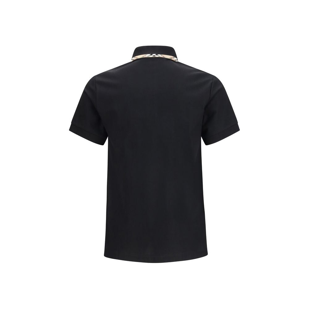 Black Cotton Polo Shirt
