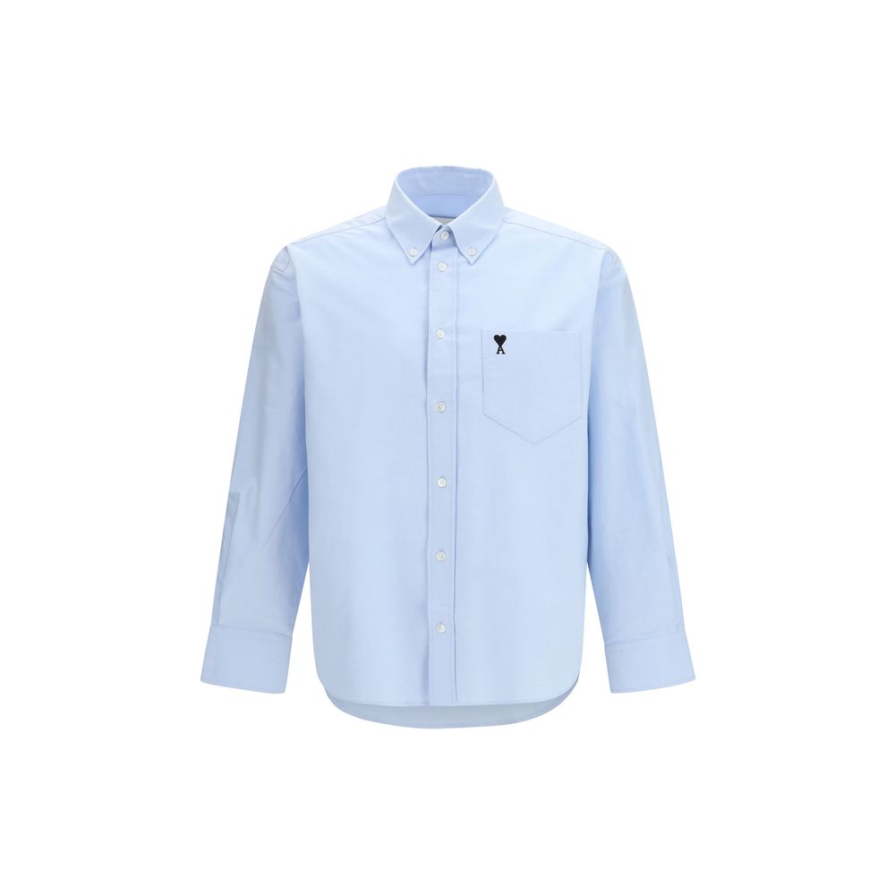 Blue Cotton Dress Shirt