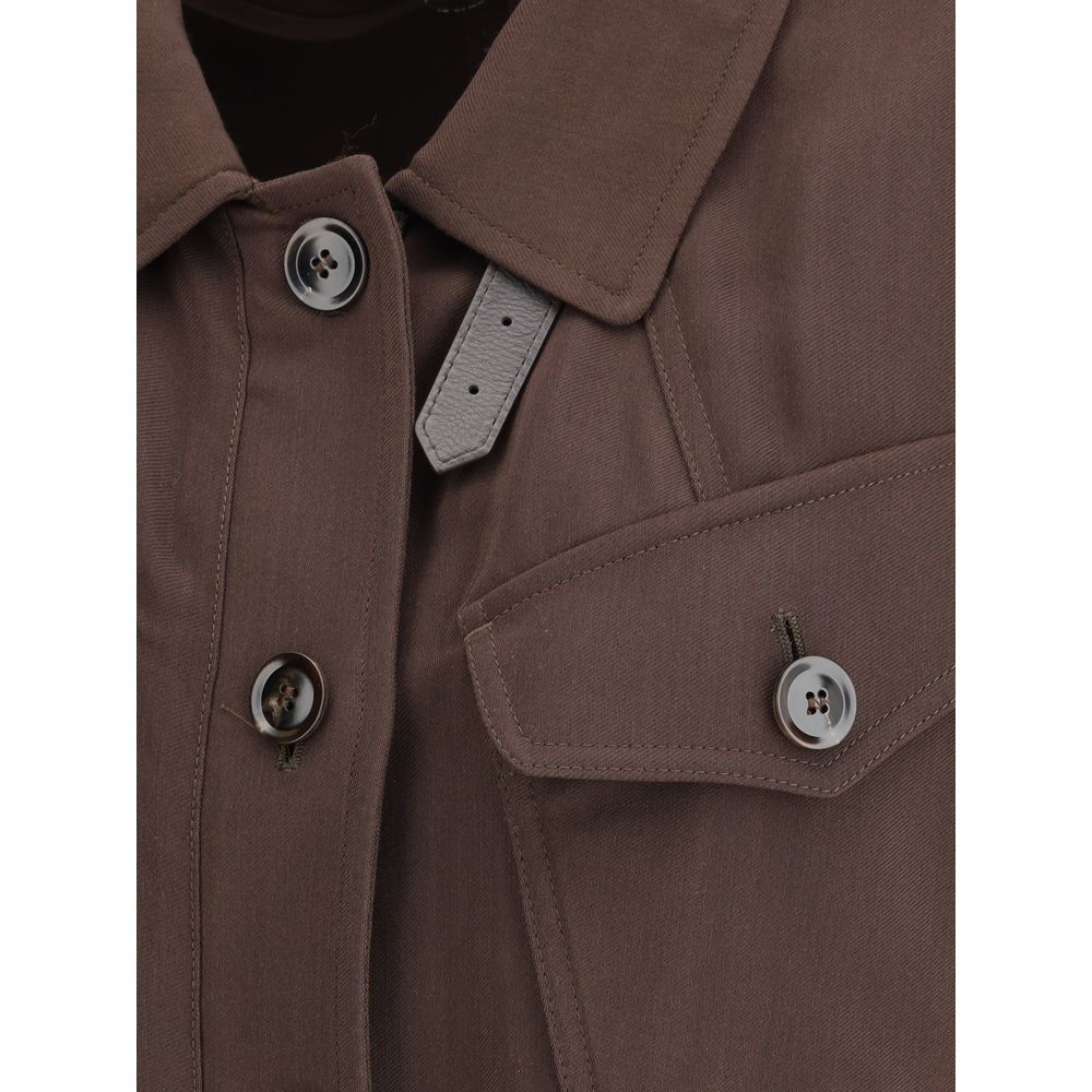 Brown Viscose Coat