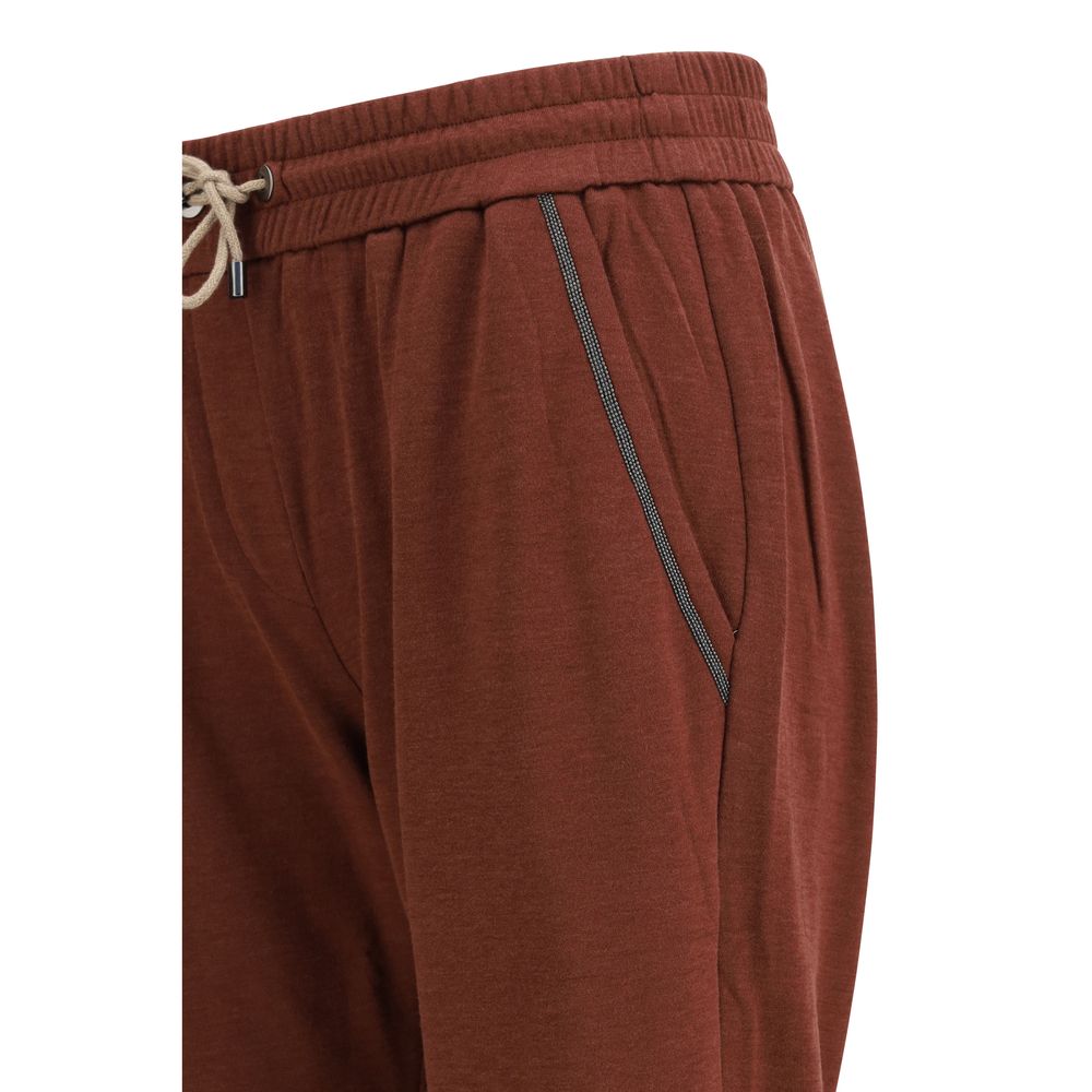 Bordeaux Cotton Casual Pants