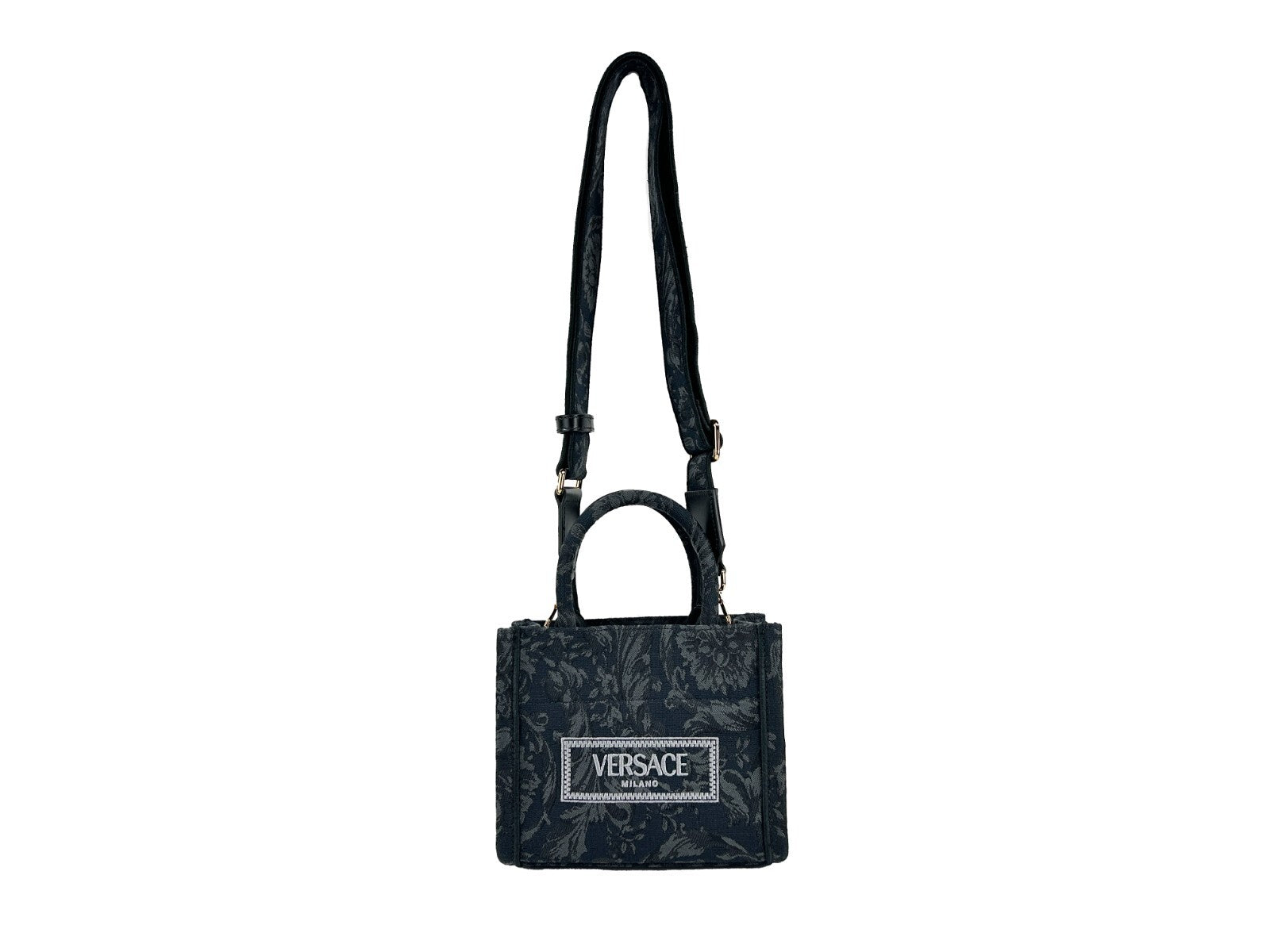 Versace Women'S 'Extra Small Athena' Shopping Bag Black