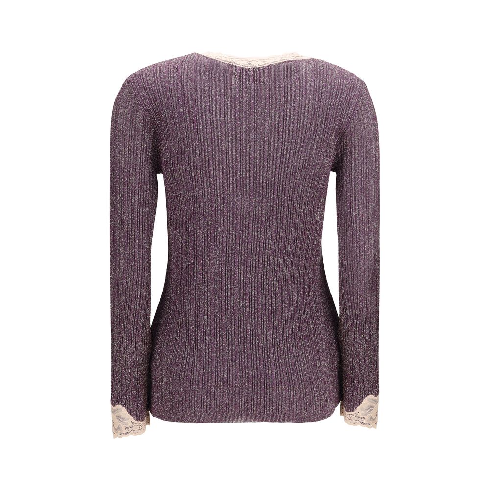 Purple Viscose Cardigan