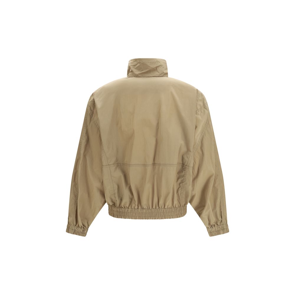 Beige Polyester Shell Jacket
