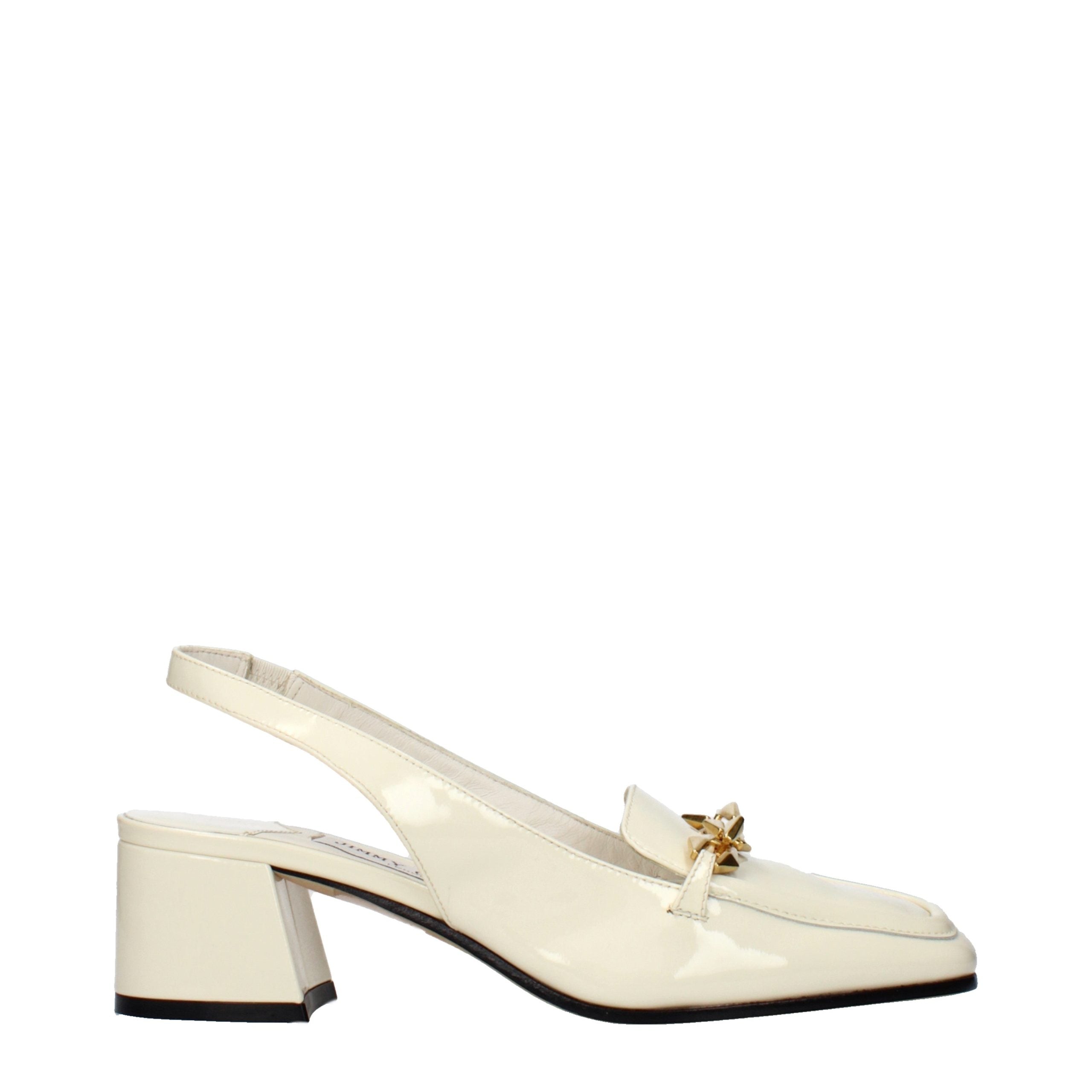 Beige Leather Slip-On Loafers