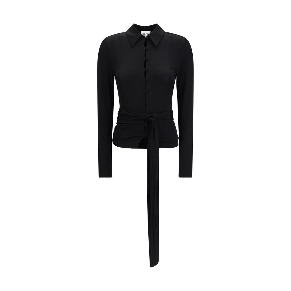 Black Recycled Polyester Shirt